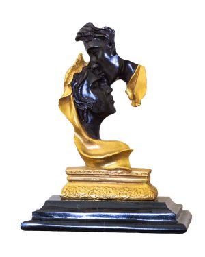 "Golden Kiss" Romantic Sculpture